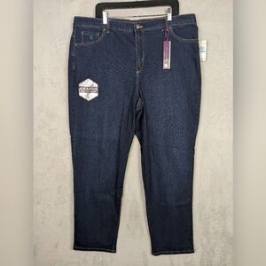 NWT Gloria Vanderbilt Amanda Jeans Women 20W Denim Tapered Leg Sculpt Stretch